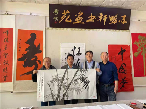 津唐两地书画家庆五一迎建党百年华诞书画交流
