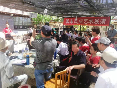 唐山丰润石各庄镇四户村冀东民俗院举办“冀东民间艺术展演”活动