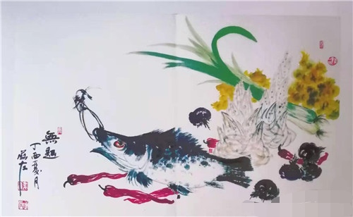 唐山爱心公益事业的画家钱泽东